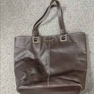 Kate Spade Dark Brown Pebbled Tote